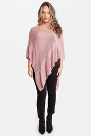 Bruno Solid Color Knitted Poncho