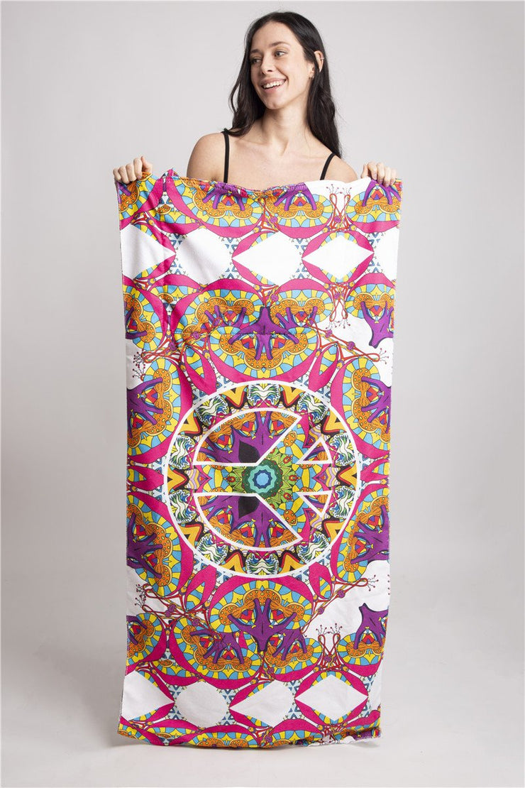 "Summer In Woodstock" Convertible Beach Towel + Tote Bag