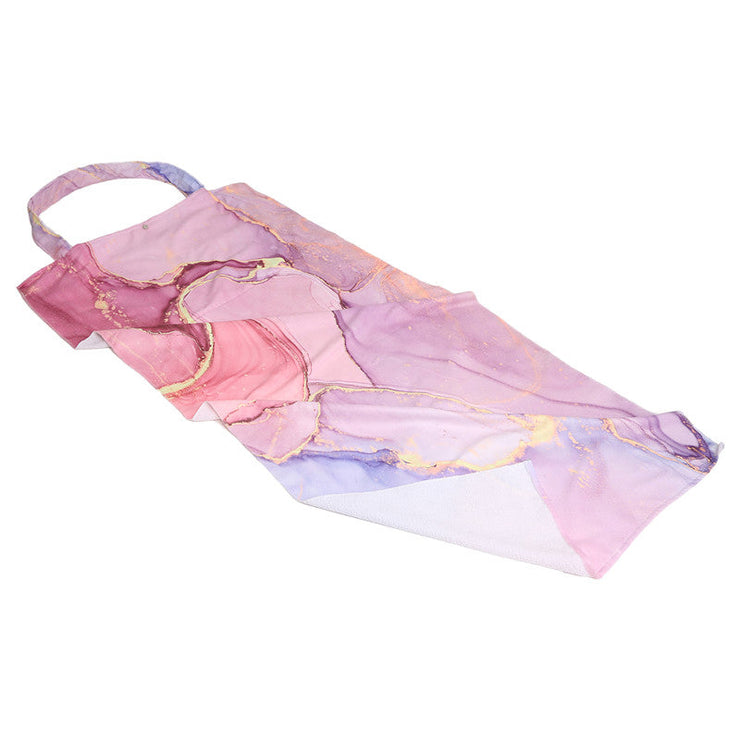 Pink Marble 2 In 1 Beach Towel & Tote Bag