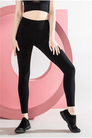 "Leaving The Horizon" Solid High-Rise Leggings with Pockets