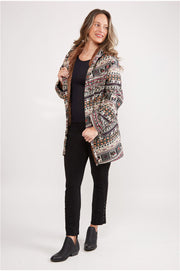 "Call Of The Wild" Faux Fur Lined Hooded Coat