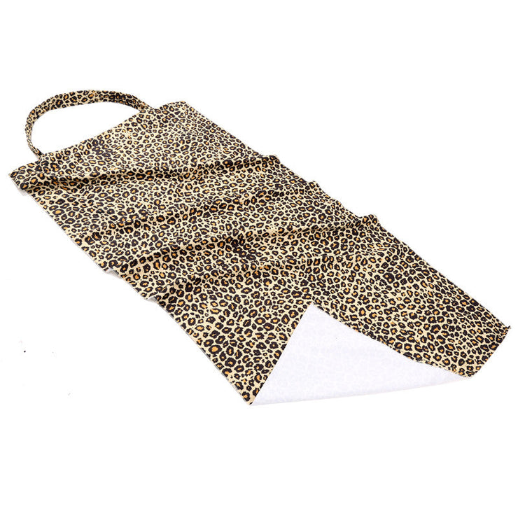 Leopard Print 2 In 1 Beach Towel & Tote Bag
