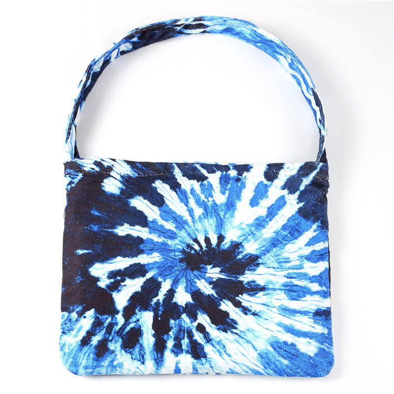 Tie-Dye Swirl 2 In 1 Beach Towel & Tote Bag