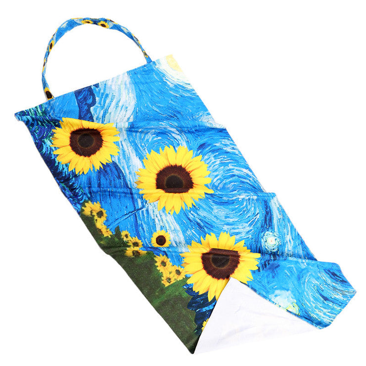 Starry Night' & 'Sunflowers' Inspired 2 In 1 Beach Towel & Tote Bag